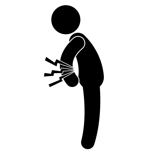Lower Back Pain Icon - Medical Illustration for Health Content