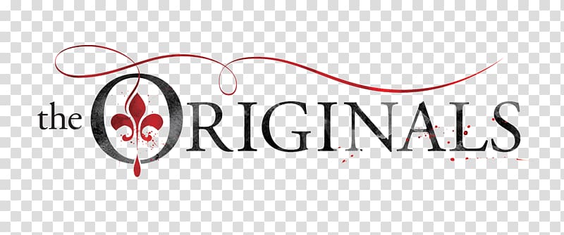The Originals TV series logo featuring a stylized fleur-de-lis and blood-drip design in red and black.
