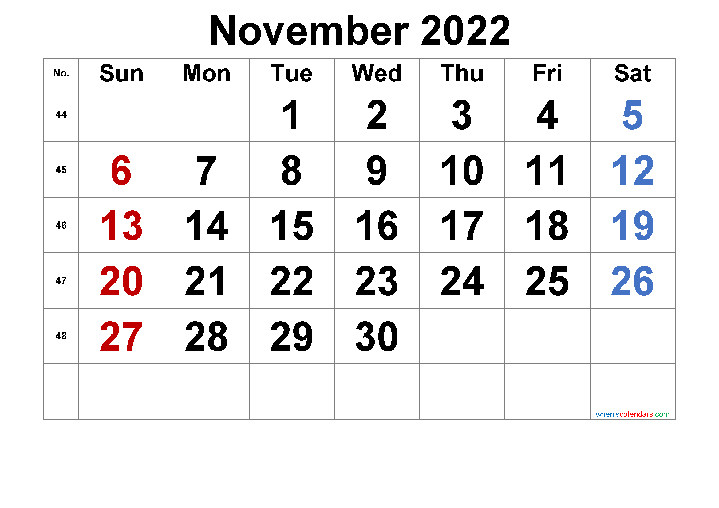 November Calendar And Clip Art Printable Calendars Skills Sheets