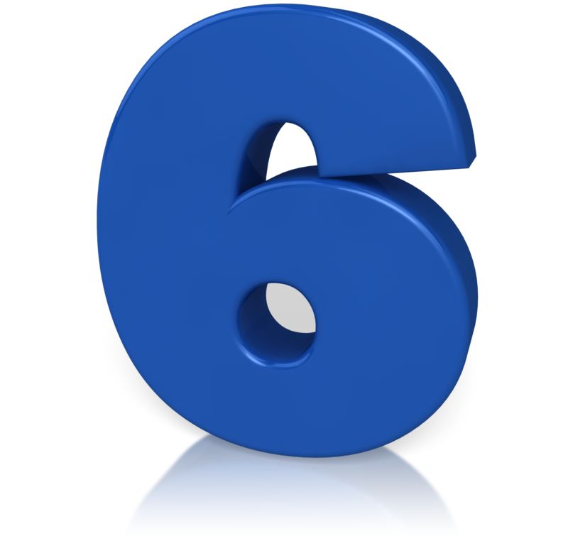 number-6s-clip-art-library