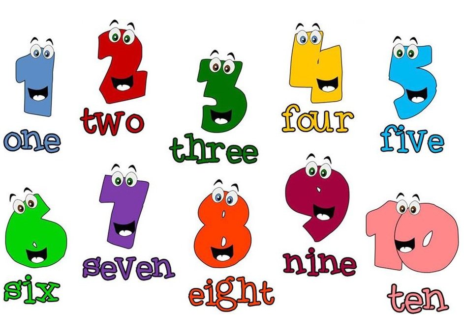 Kids Math Number Clip Art 1 10 Clip Art Library