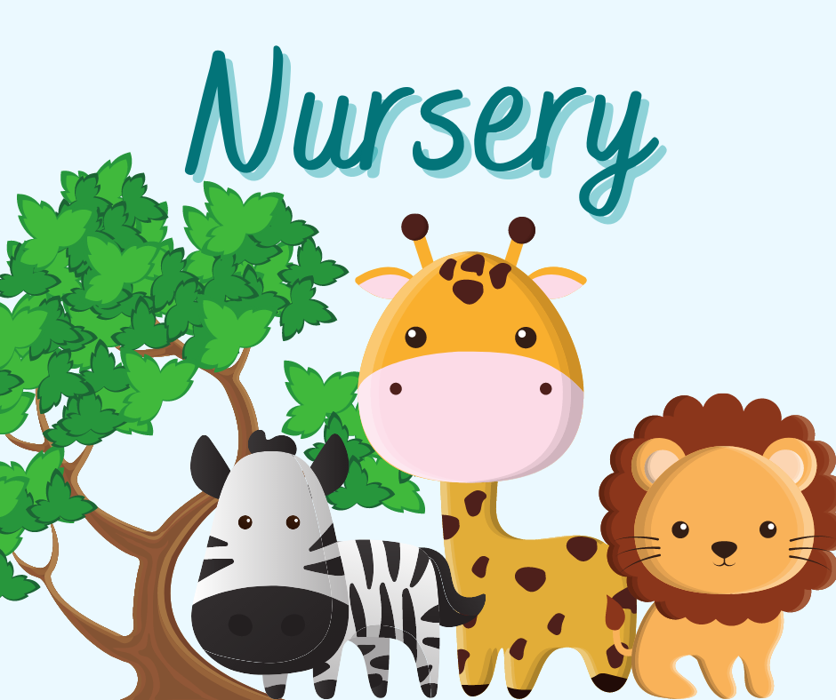 Nursery Theme Illustration - Playful Safari Animals for Kids’ Rooms