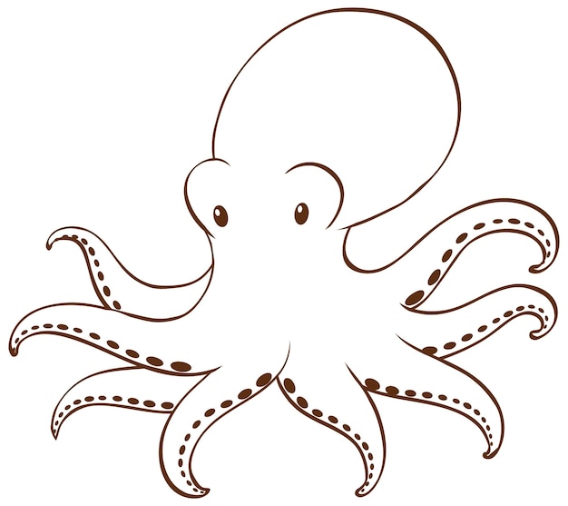 octopus outlines - Clip Art Library