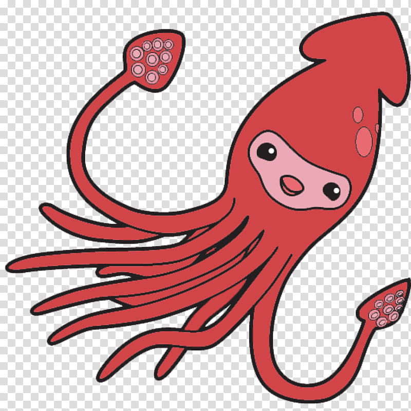 Adorable Cartoon Squid Illustration - Free PNG Download