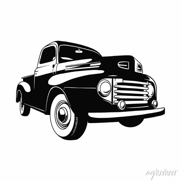 classic trucks - Clip Art Library