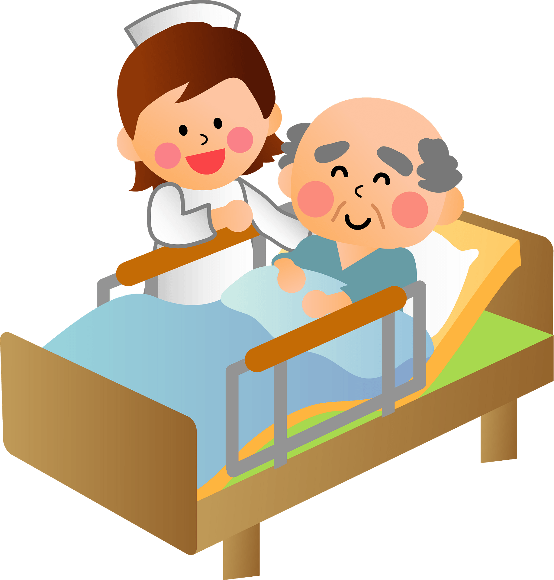 Free Vector Nurse Helping Patient Background Medical Clip Art Clip Art Library