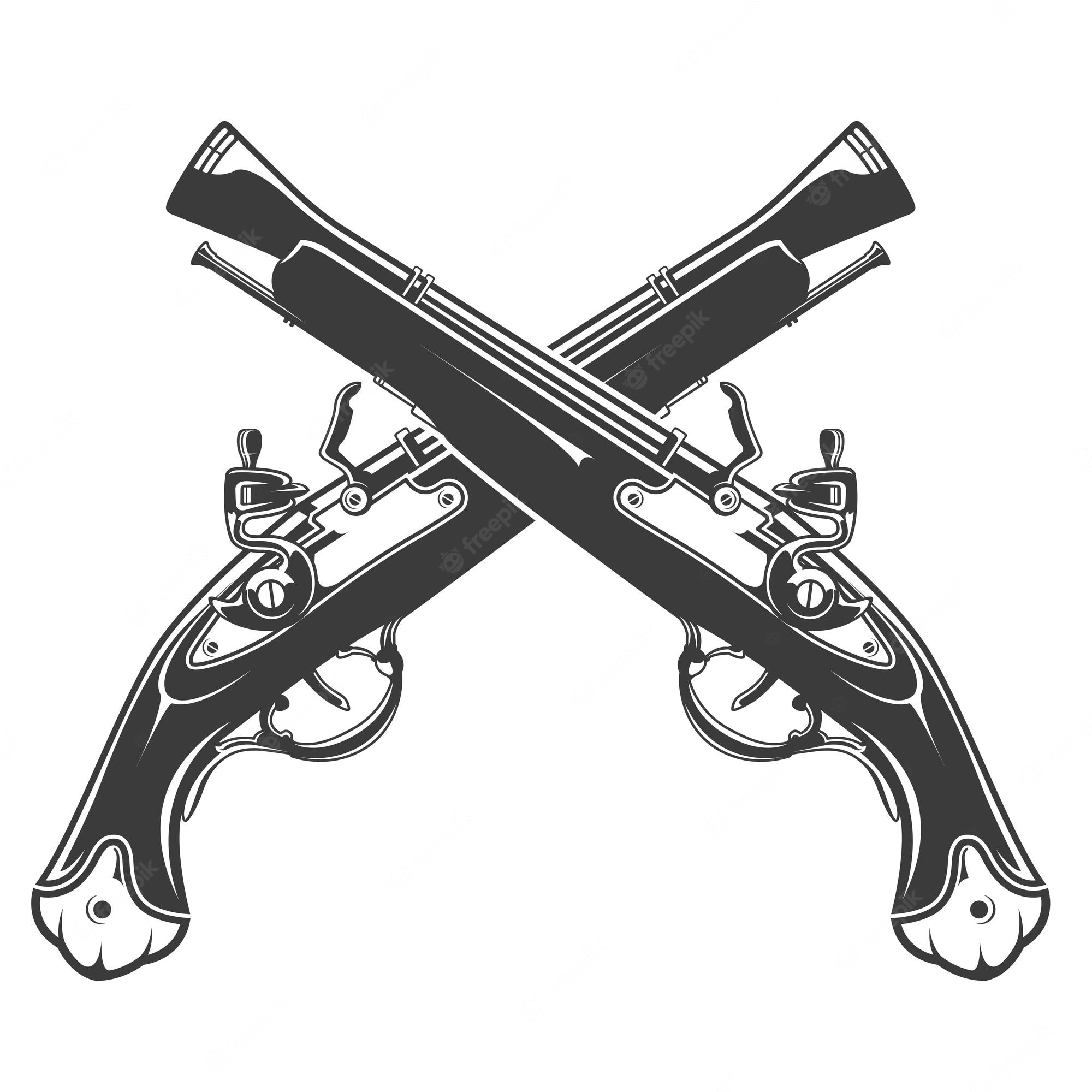 Old Weapons For Games Icons Photo realistic Vector Set Royalty Clip 