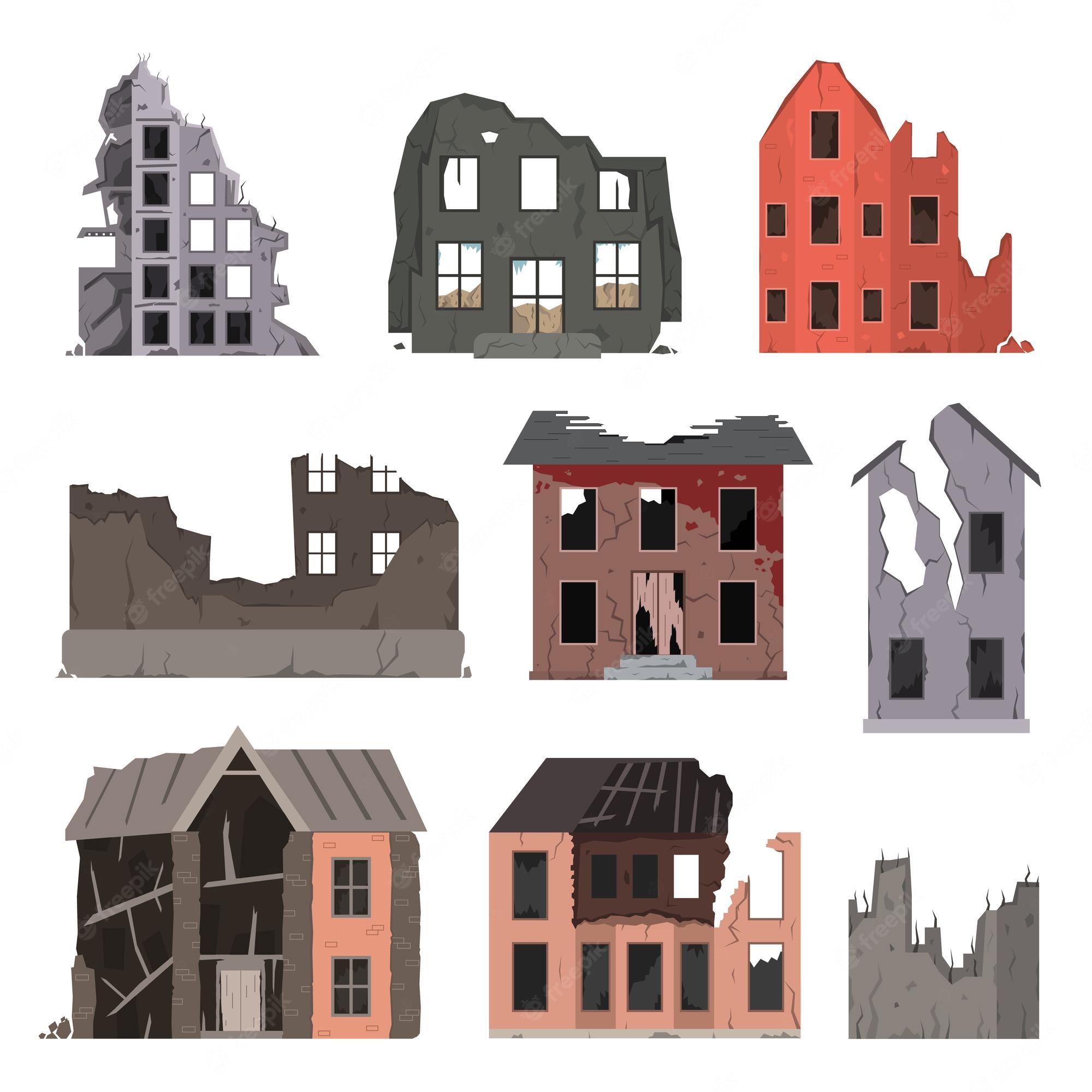 old buildings - Clip Art Library