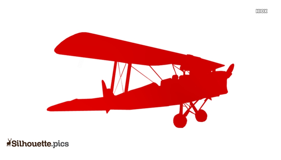 Vintage Biplane Silhouette - Free Clipart for Aviation Projects