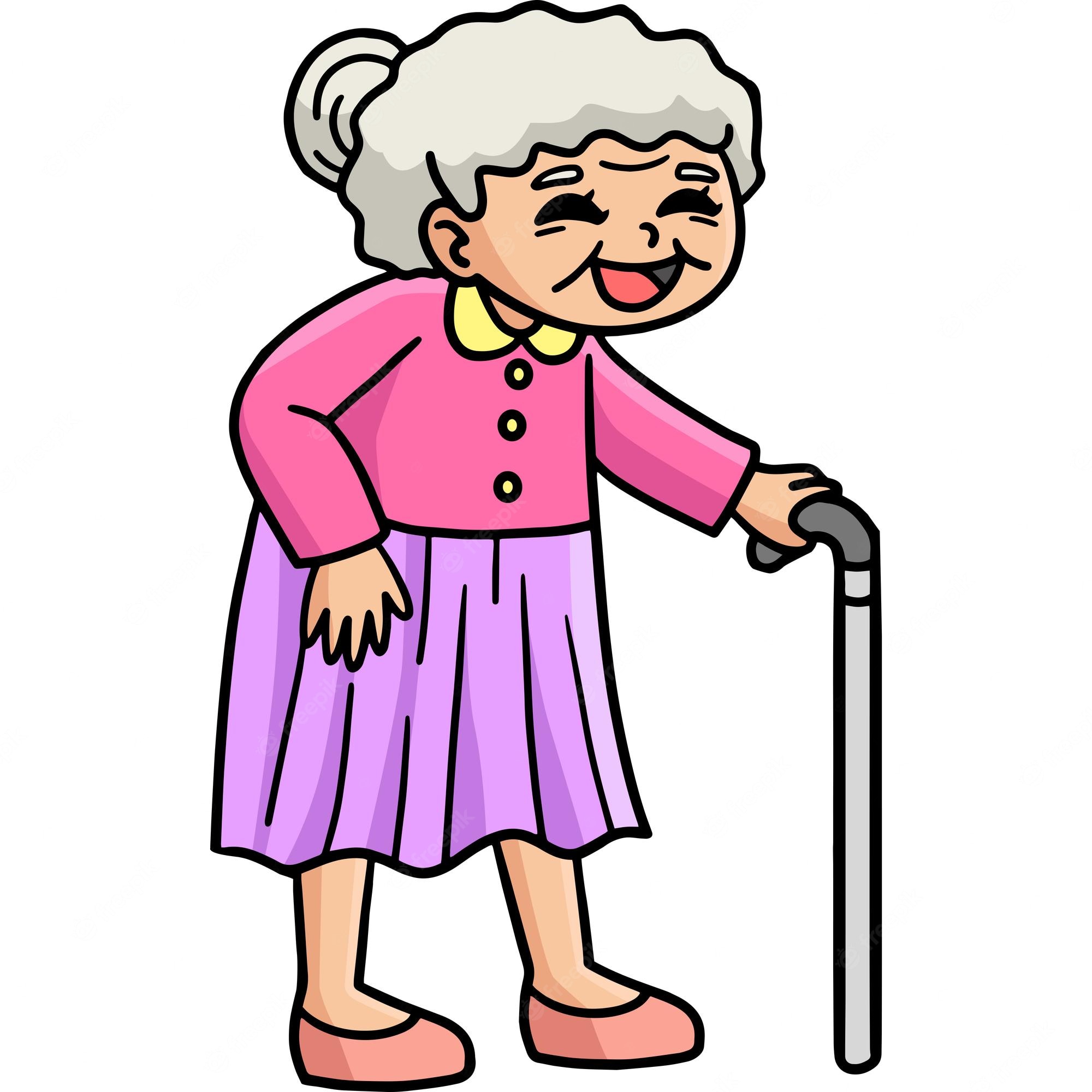 540-old-lady-waving-illustrations-royalty-free-vector-graphics-clip