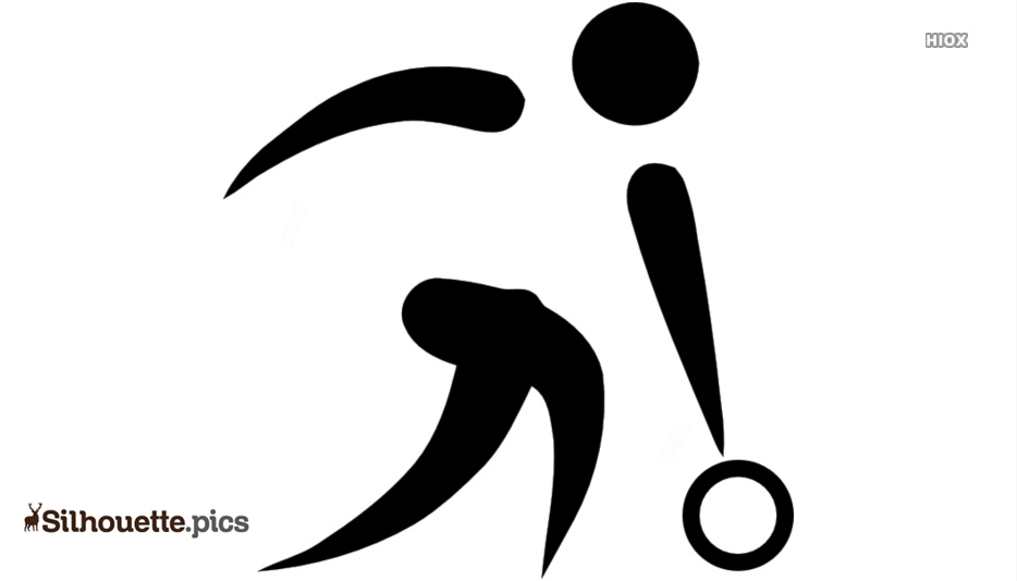 Abstract black silhouette of a dynamic human figure in motion, possibly dancing or performing martial arts, with expressive curves and shapes.