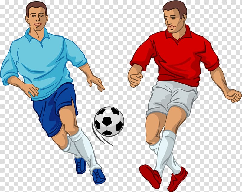 Soccer Players in Action - Free Clipart for Sports Websites