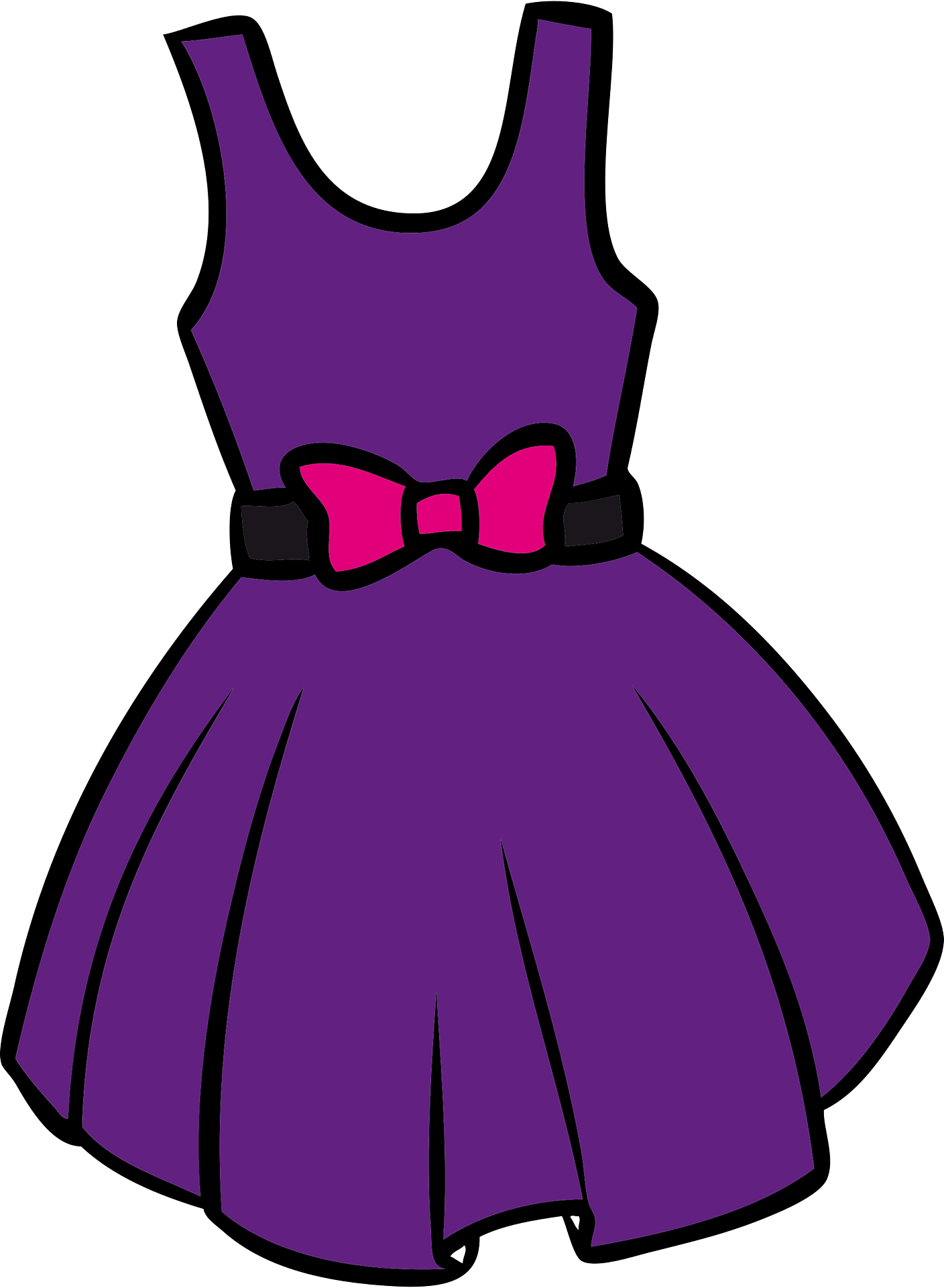 Girl Dressing Clipart