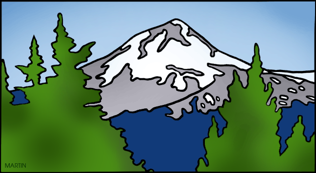 Mountain Vector | Mt Hood Clip Art | Oregon Cut File| Instant Digital ...