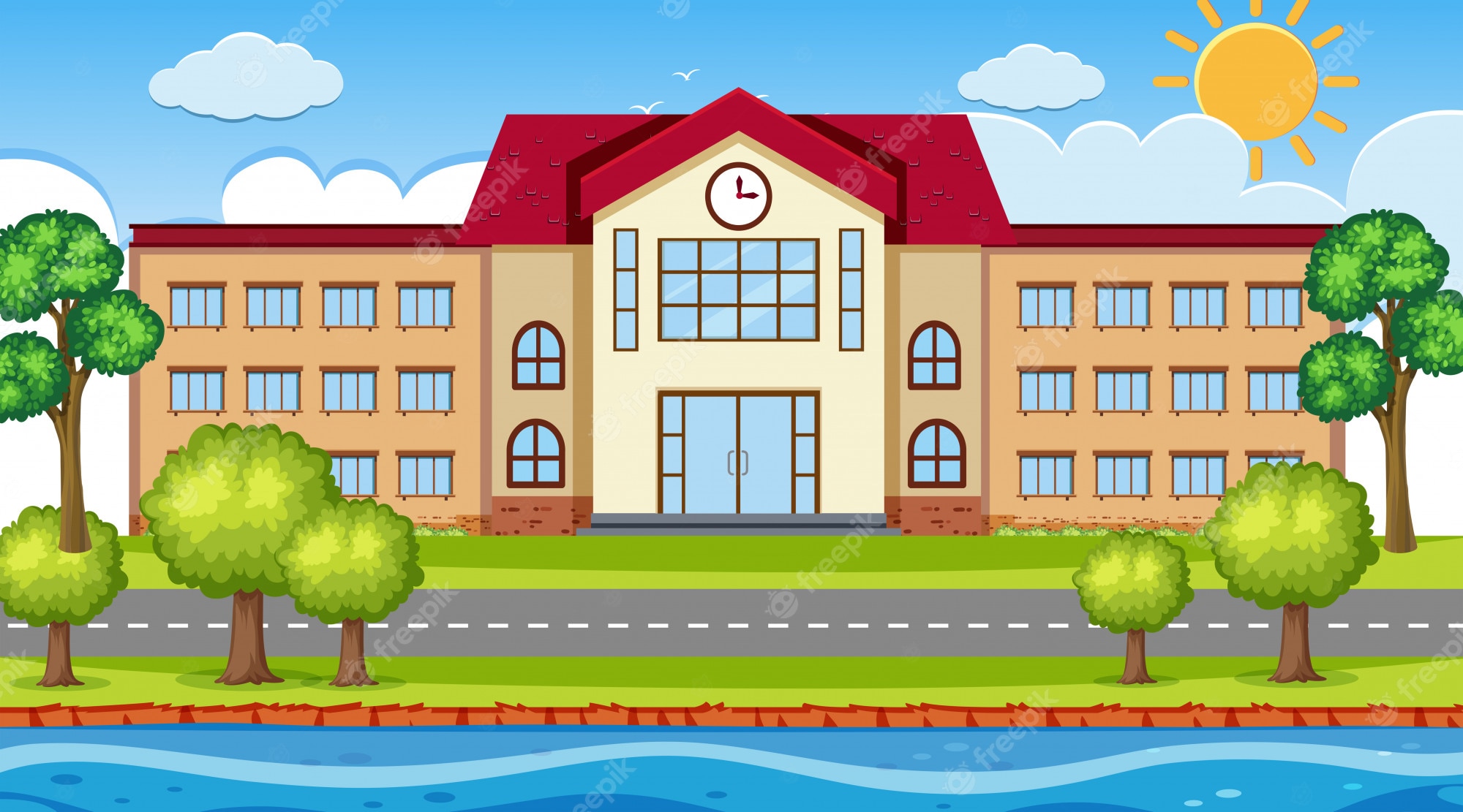 1,000+ Elementary School Building Illustrations, Royalty-Free - Clip ...