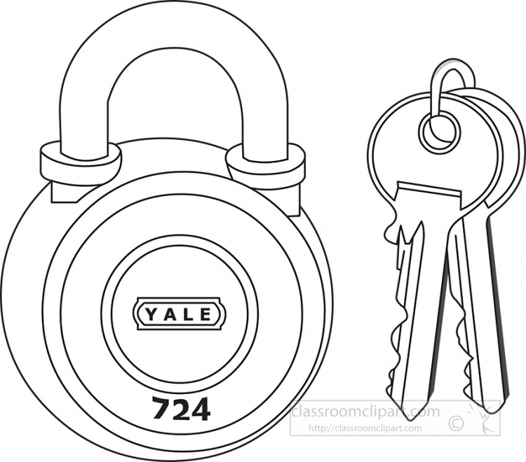 Lock Outline Sign. Security Lock Vector Eps10 Onw White Background ...