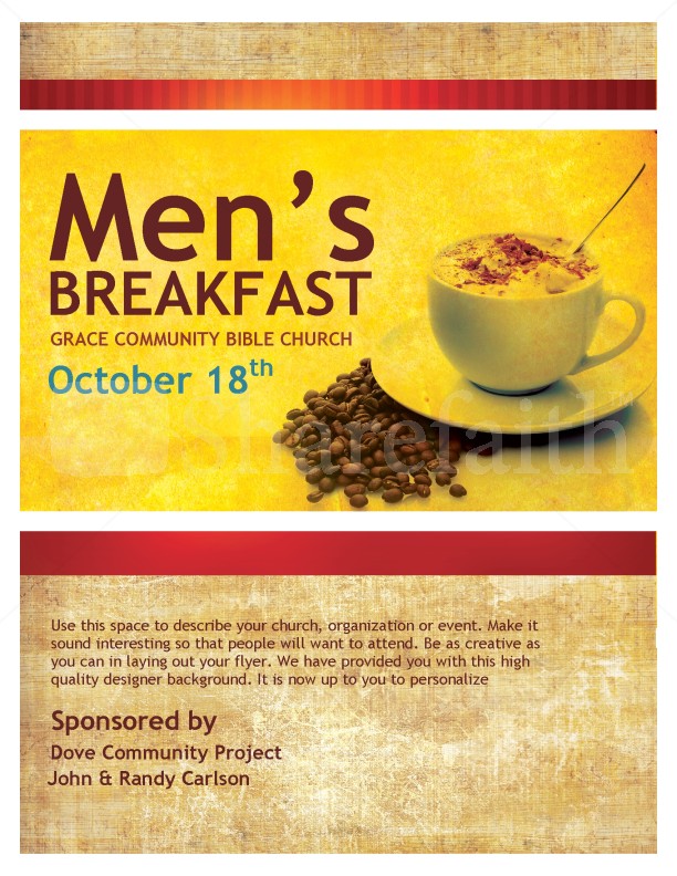 Men’s Breakfast Event - Grace Community Bible Church | October 18