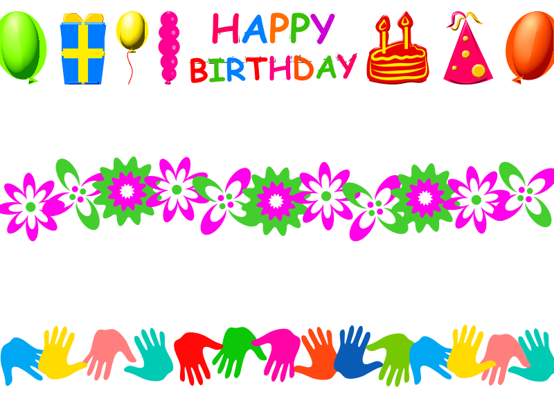 Happy Birthday Clipart Banner - Free Printable Celebration Design