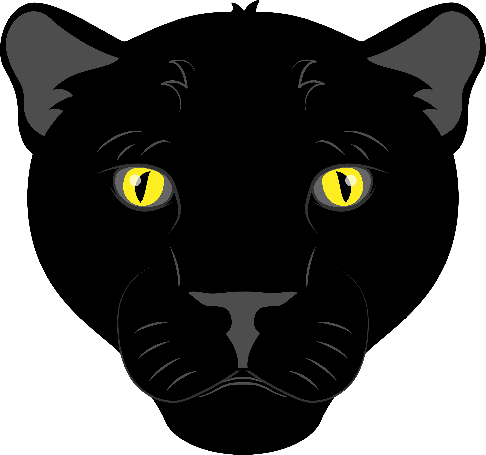 Black Panther Illustration - Bold Wildlife Art for Design & Branding