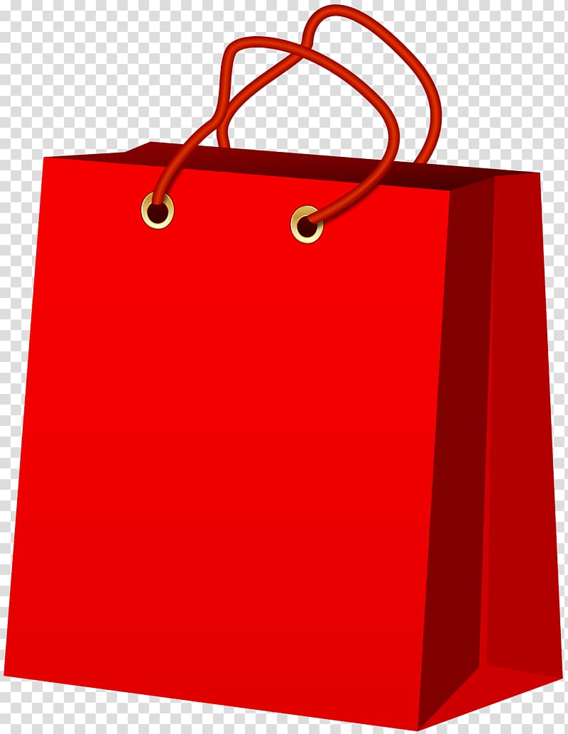 Red Shopping Bag PNG - Free Transparent Clipart for E-commerce & Design