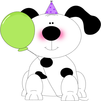 Cute Birthday Puppy Clipart - Free Download for Celebrations