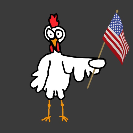 patriotic chickens