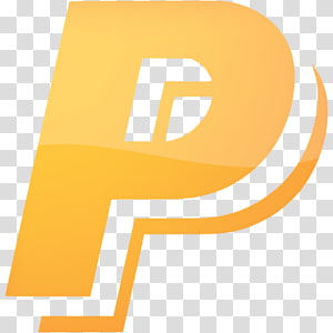 Orange glossy stylized letter 'P' logo with gradient and swoosh design on transparent background.