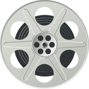 Film Reel Icon - Classic Cinema Symbol for Media & Entertainment Websites