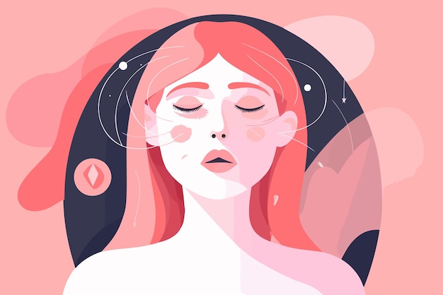 Psychics 3396753 Peaceful Woman With Third Eye Employs Intuition Decisions Psychic Girl Considers Mind Heart Spirituality Esotericism Vector Art 379823 6610