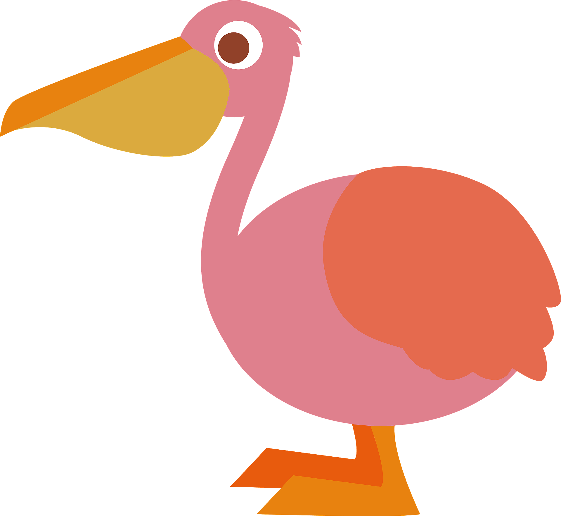 Pelican Clipart #1154589 - Illustration by visekart - Clip Art Library