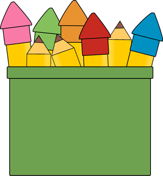 Bright Colored Pencils in Green Box - Fun Art Supplies for Kids & Creatives