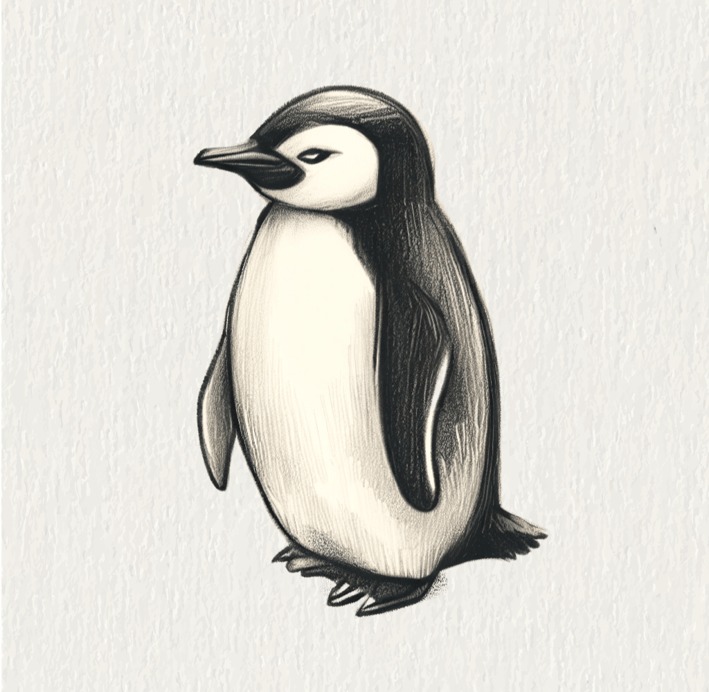 Baby Penguin Illustration – Leuween Beattie Illustrations