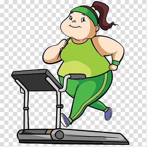 Fitness Clipart, black girls running on treadmill, workout, sports ...