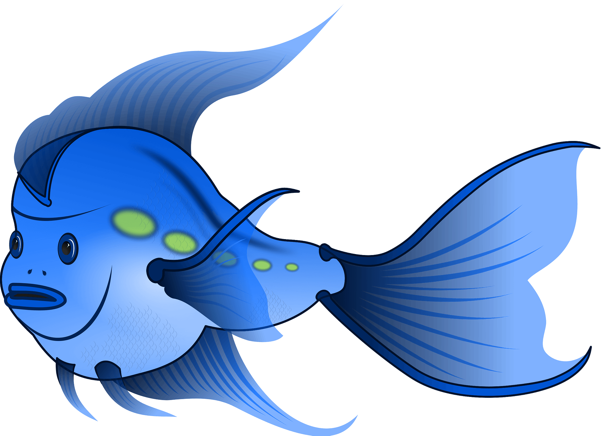 Blue Fish PNG Clip Art Image​  Gallery Yopriceville - High-Quality Free  Images and Transparent PNG Clipart