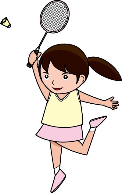 badminton player clipart