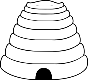 Traditional Beehive Illustration - Symbol of Honey Production & Beekeeping