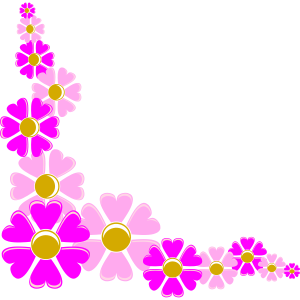 Decorative Floral Corner Border - Free PNG Clipart for Design Projects
