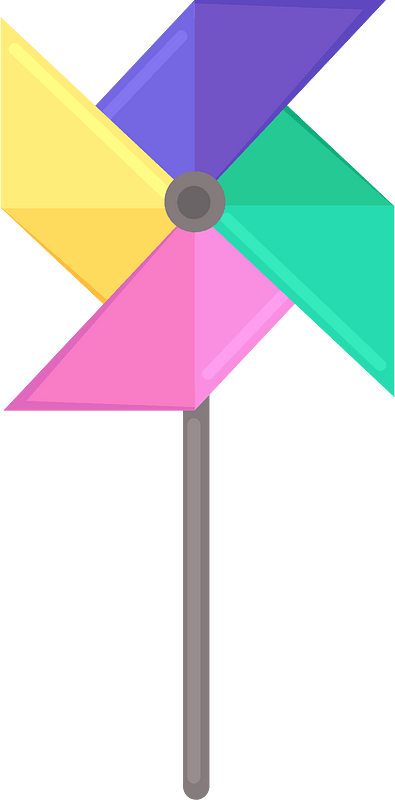 Colorful Pinwheel Toy - Playful Outdoor Wind Spinner for Kids