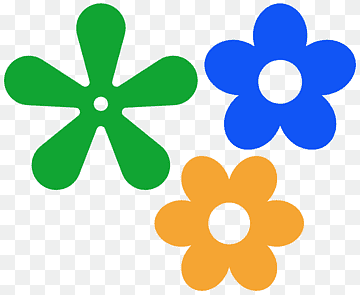 Colorful Flower Icons for Web Design and Branding