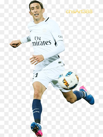 Angel Di María in Paris Saint-Germain Kit - Action Soccer Photo
