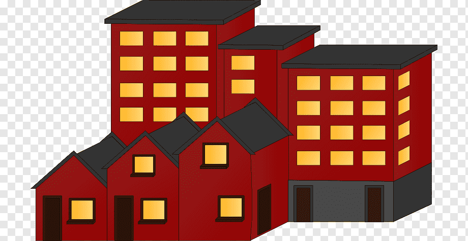 Residential Building Illustration - Urban Housing Clipart