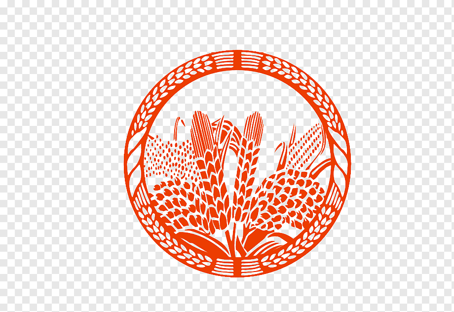 Agricultural Emblem - Symbol of Harvest and Rural Prosperity