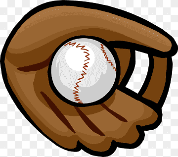 Brown leather baseball glove cradling a white baseball with red stitching.