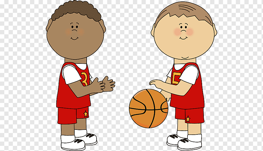 Kids Playing Basketball - Fun & Inclusive Sports Illustration