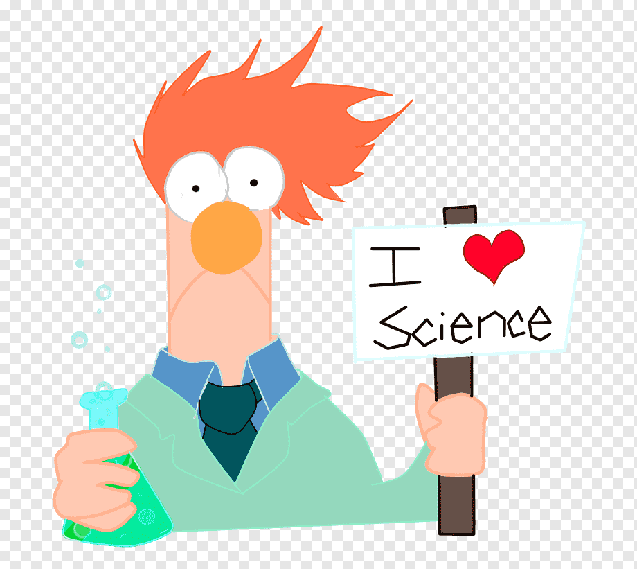 I Love Science - Fun Cartoon Scientist Illustration for Education & Outreach
