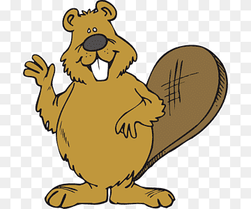 Cartoon Beaver Illustration - Free PNG Clipart for Education & Design