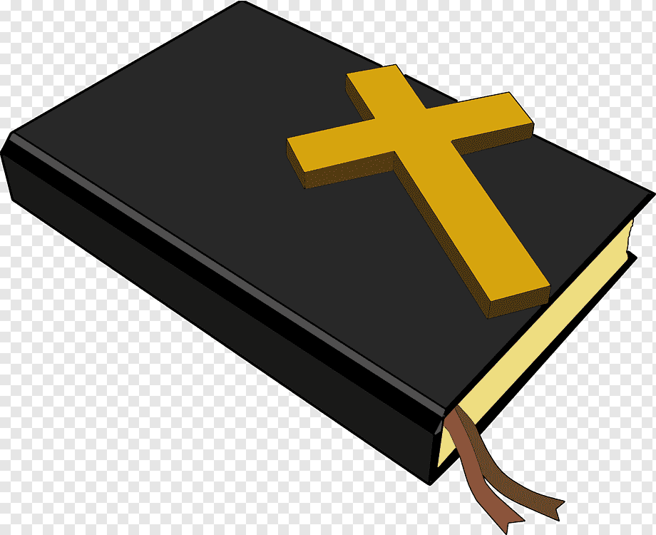 Holy Bible with Golden Cross - Christian Scripture Symbolism