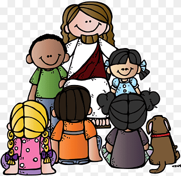Jesus Teaching Children - Bible Story Illustration for Kids