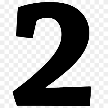 The Number 2 - Clean Vector Digit for Design and Web Use