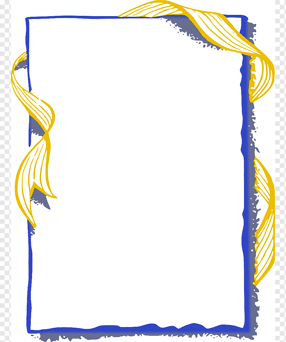 Elegant Blue and Gold Frame Border - Free Download for Certificates & Invitations
